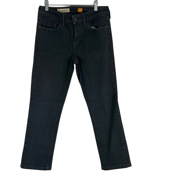 Pilcro and the Letterpress Anthropologie Fit Stet Jeans Womens 28 Gray - Picture 2 of 16